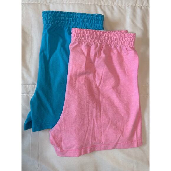 Lot of 2 Wonder Nation Girls Pull On Shorts Size Large (10) Pink & Light Blue - Picture 5 of 5